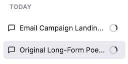 Parallel Conversations